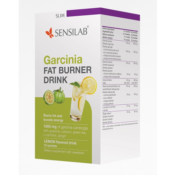 SensiLab Garcinia Fat Burner Drink x15 pentru arderea grasimilor